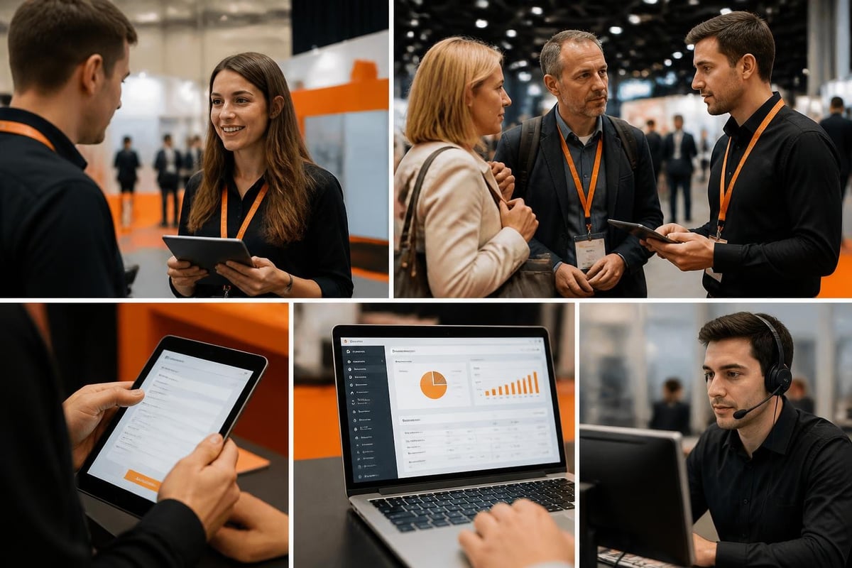 Capturing Leads at Trade Shows: Expert B2B Strategies Lead capture process flow