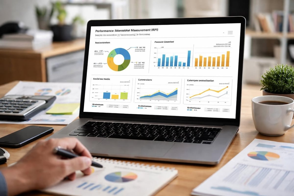 Media marketing analytics dashboard