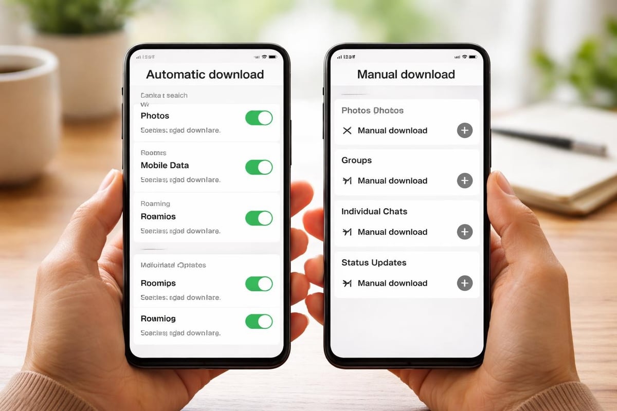 Photo Download WhatsApp automatic and manual photo download settings