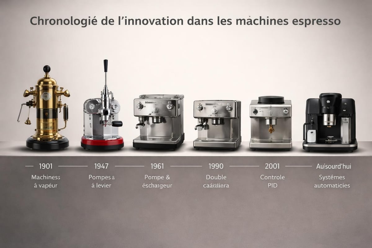 Évolution technologique des machines espresso