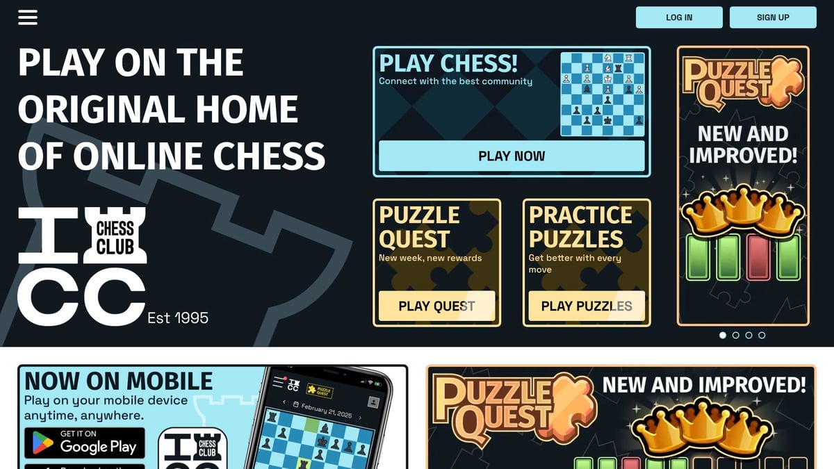 Top 7 Best Website To Learn Chess For All Levels In 2026 - Internet Chess Club (ICC)