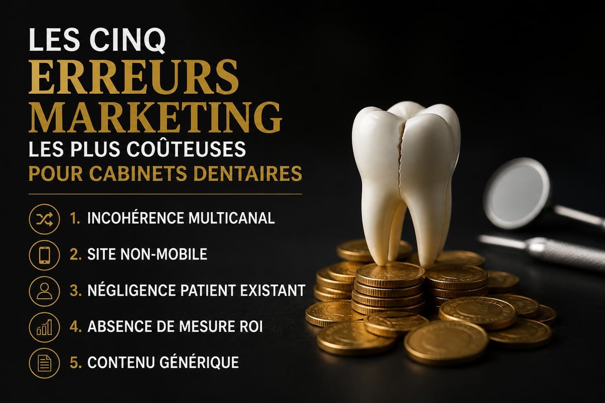 Erreurs marketing dentaire