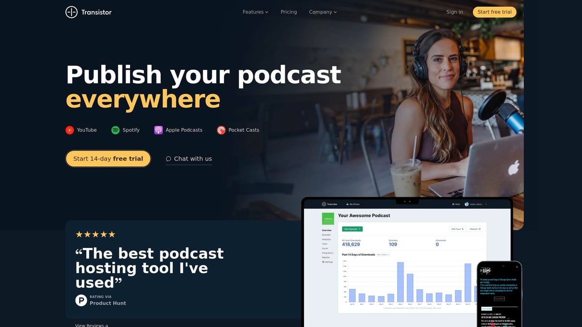 7 Top Podcast Web Hosting Platforms to Try in 2026 - Transistor.fm