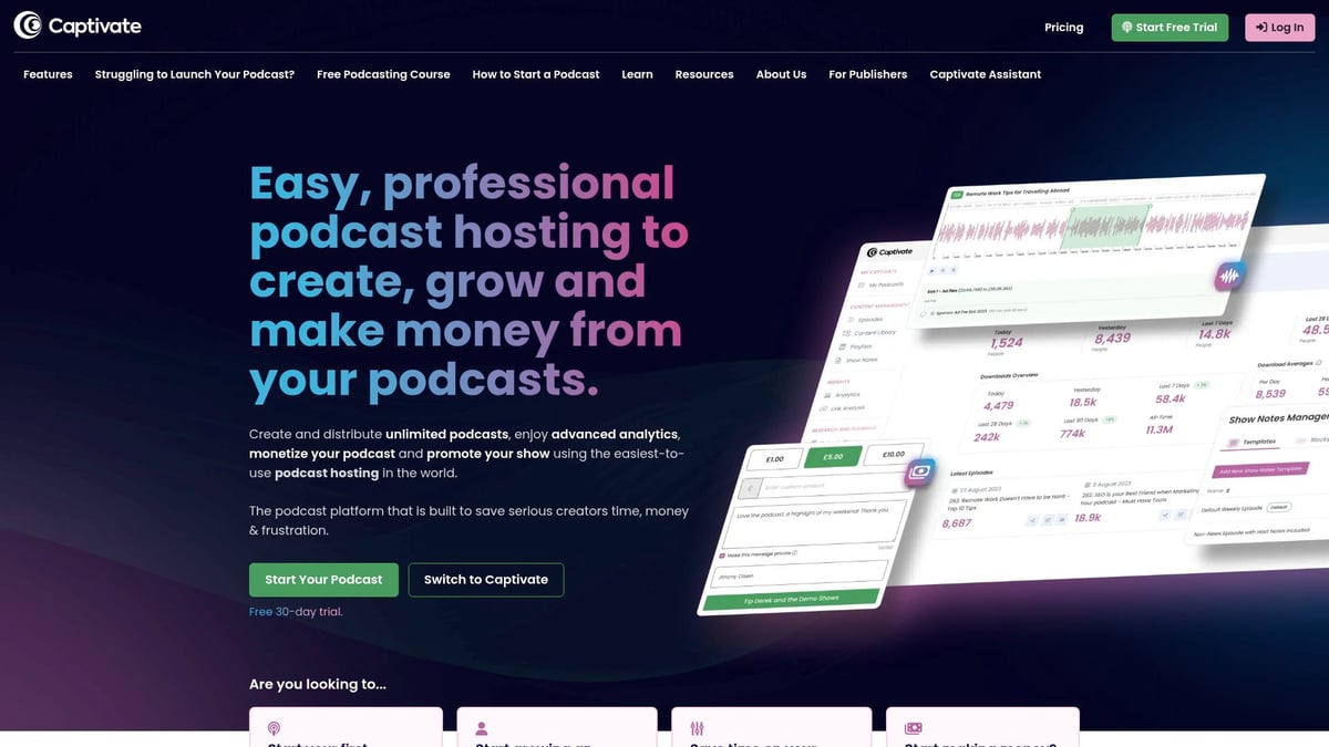 7 Top Podcast Web Hosting Platforms to Try in 2026 - Captivate