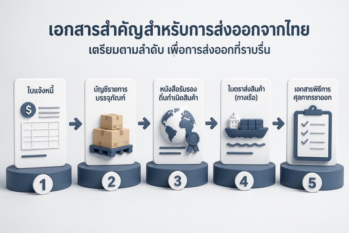 Export documents and customs process