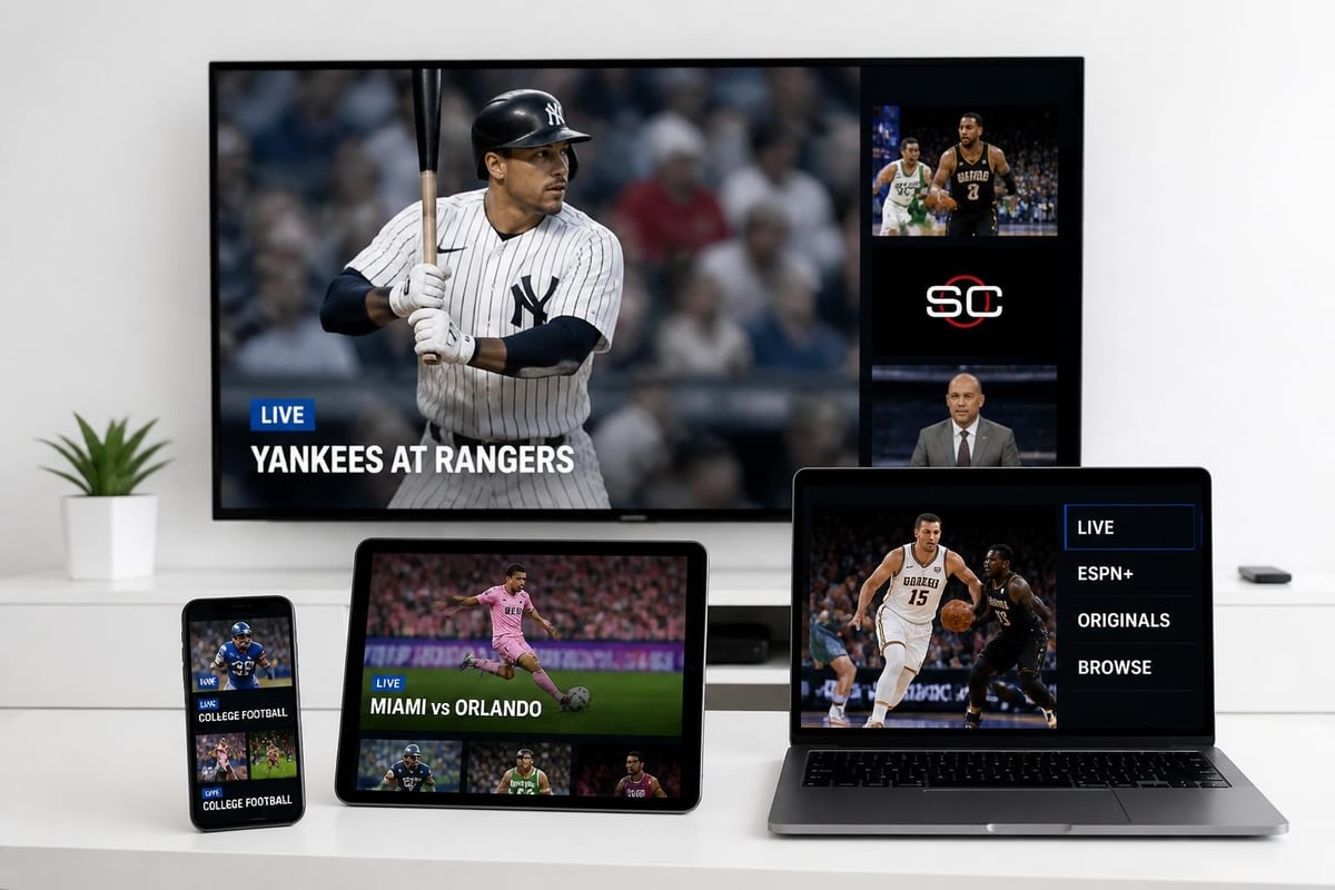 Multi-device ESPN streaming