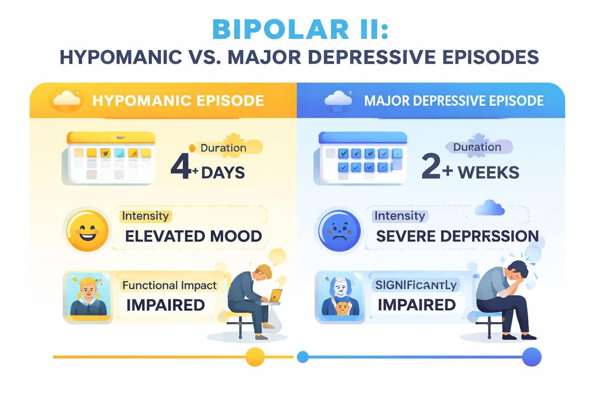 Bipolar II mood patterns