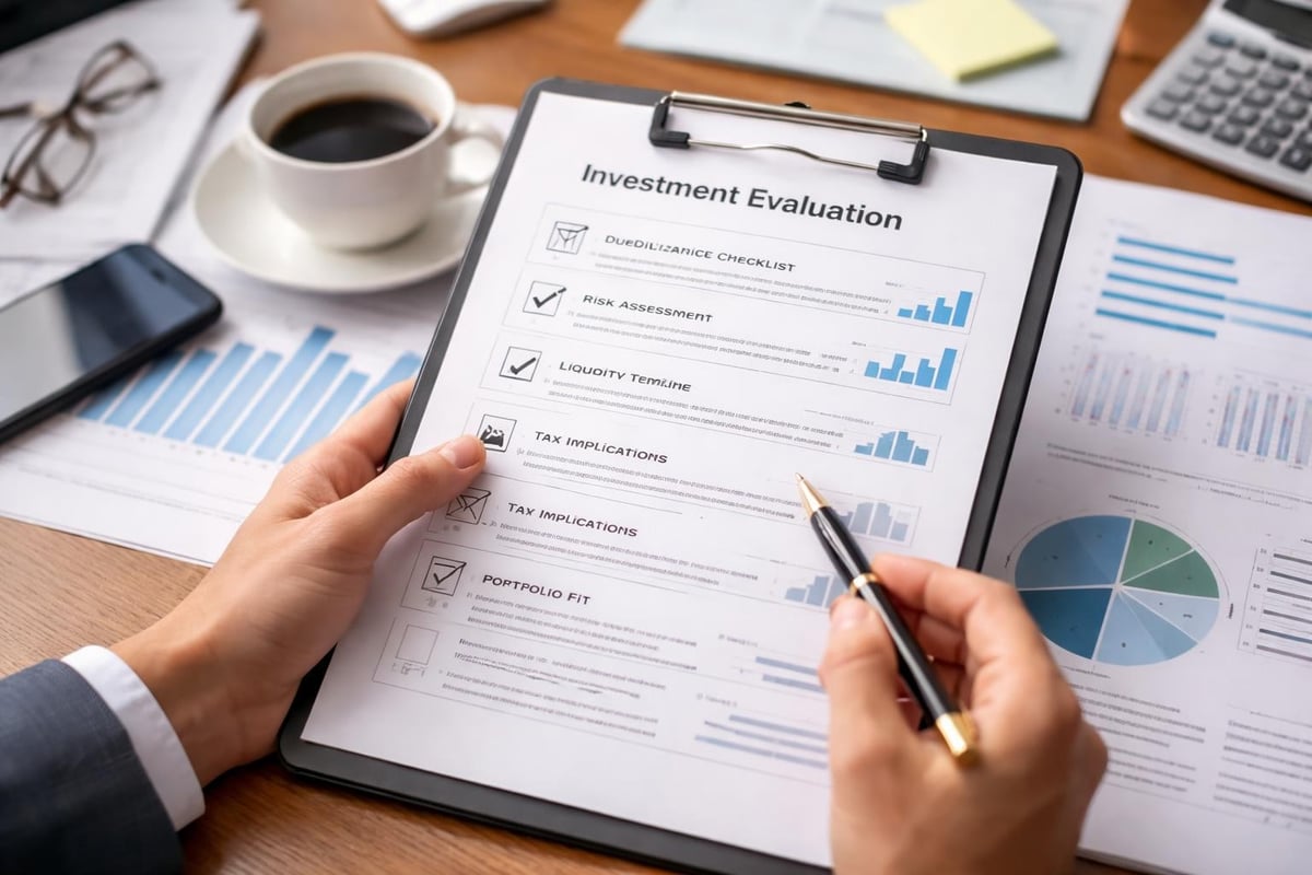 Alternative investment evaluation