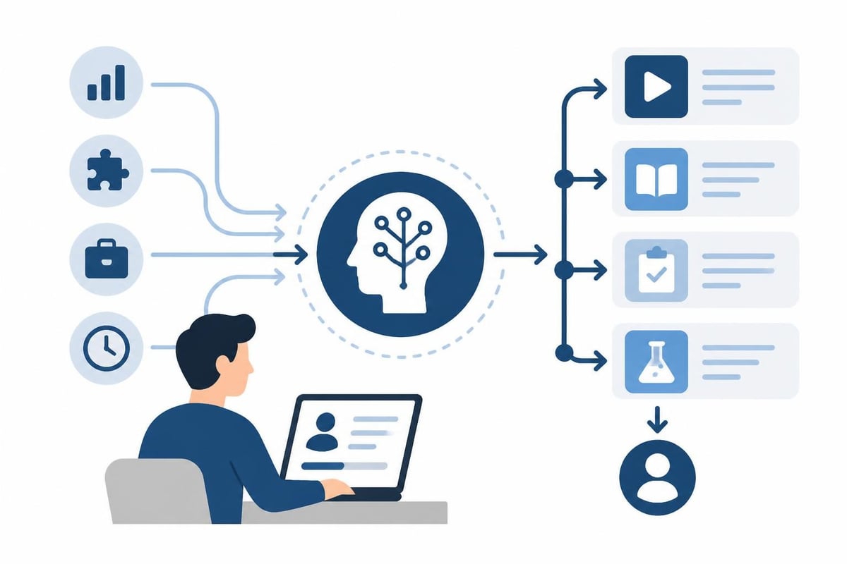 AI personalizing training content