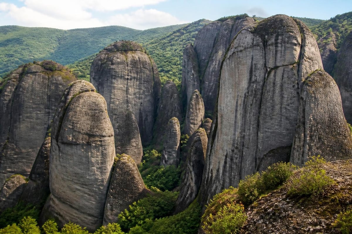 Meteora rock formation geology