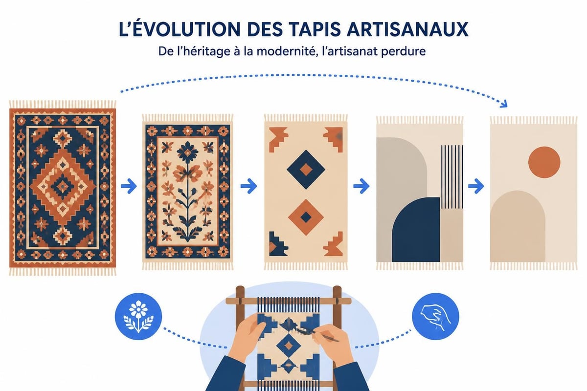 Évolution des motifs de tapis