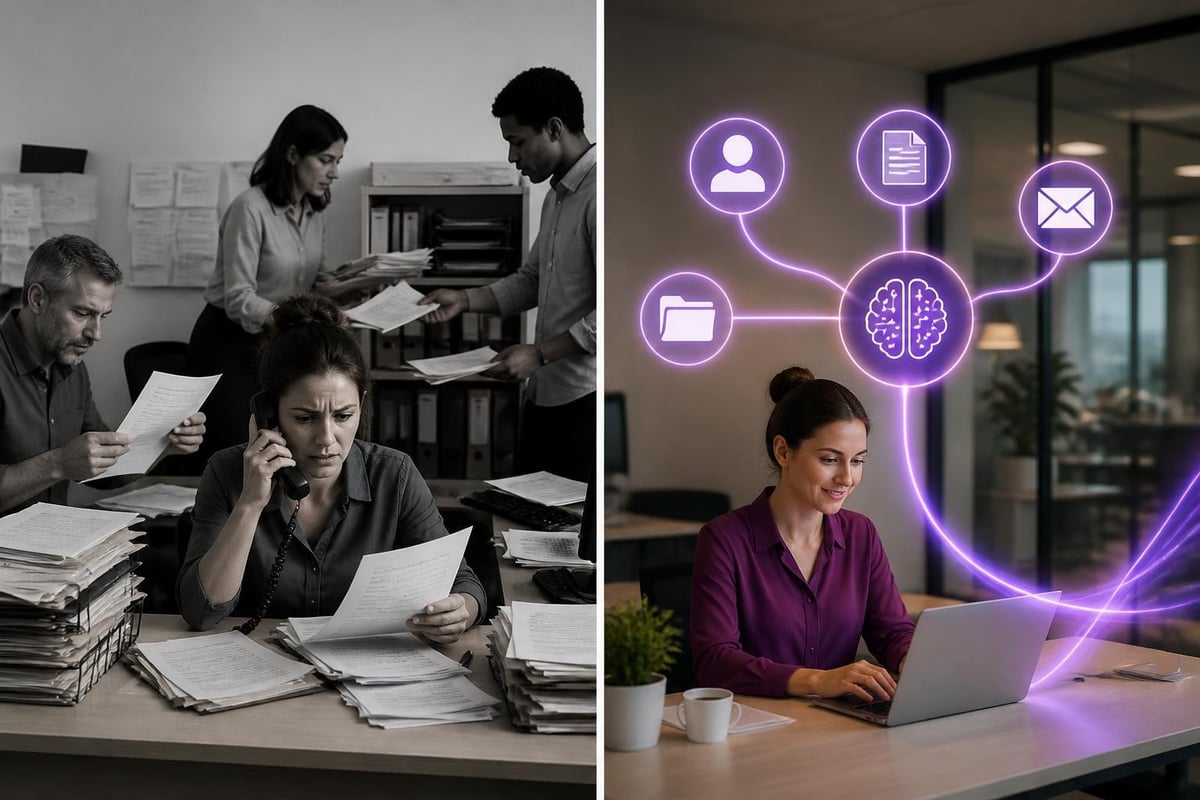 Business workflow comparison