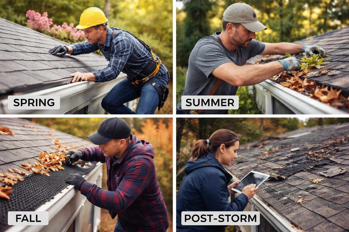 Storm roof maintenance schedule