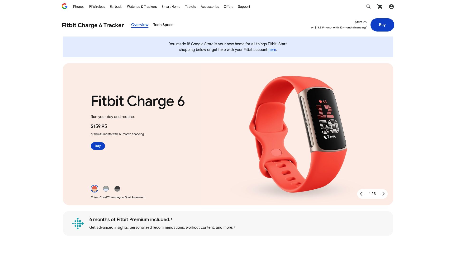 10 Essential Best Accessories For The Gym in 2025 - Fitbit Charge 6 Fitness Tracker