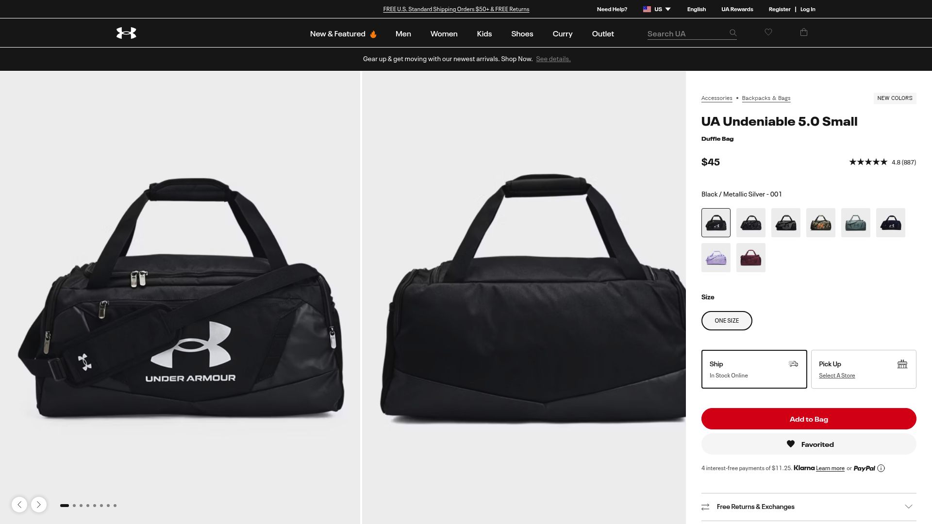 10 Essential Best Accessories For The Gym in 2025 - Under Armour Hustle 5.0 Duffle Bag