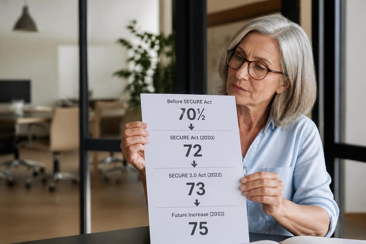 RMD age thresholds and timeline