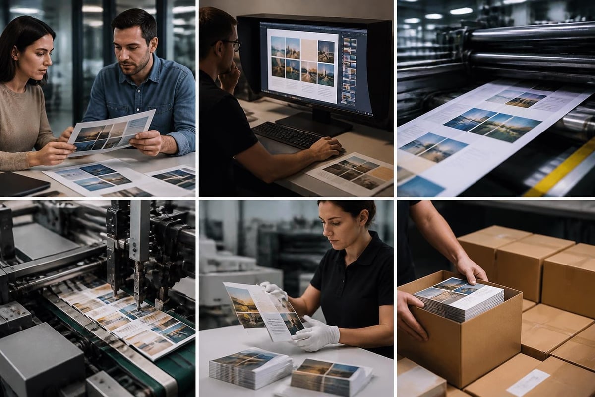 Workflow zur Faltblatt-Produktion