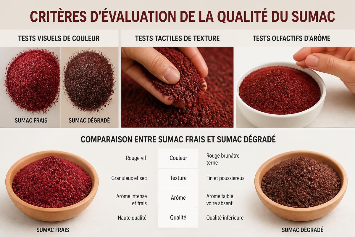 Évaluation qualité du sumac