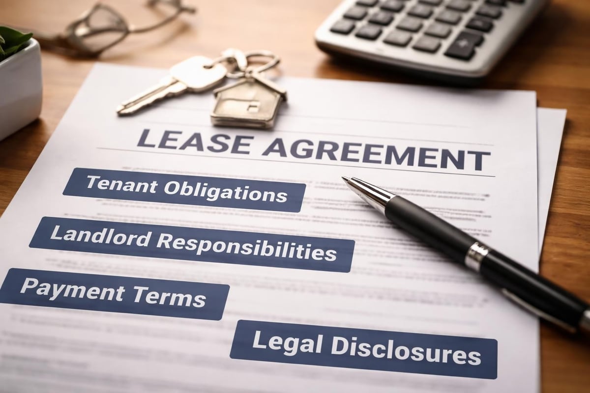 Lease agreement compliance checklist