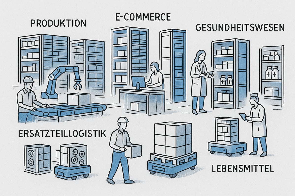 Einsatzbereiche und Branchenlösungen für ASRS-Systeme
