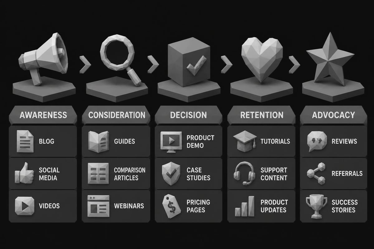 SaaS customer journey stages