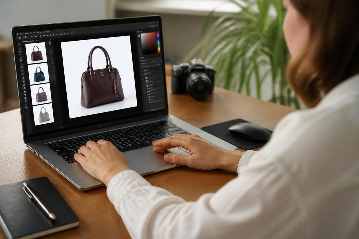 Template workflow for product photography