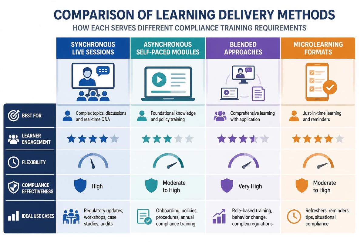 Digital learning delivery methods