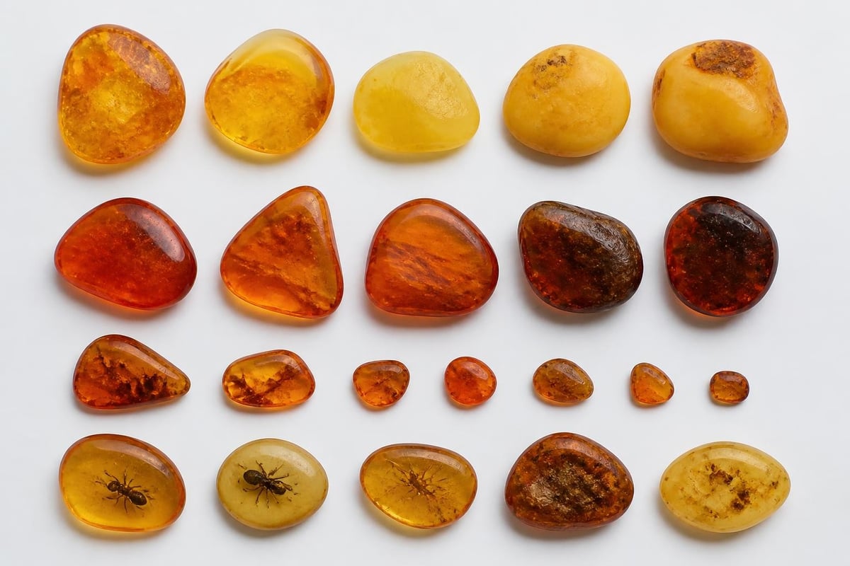 Amber quality grading factors