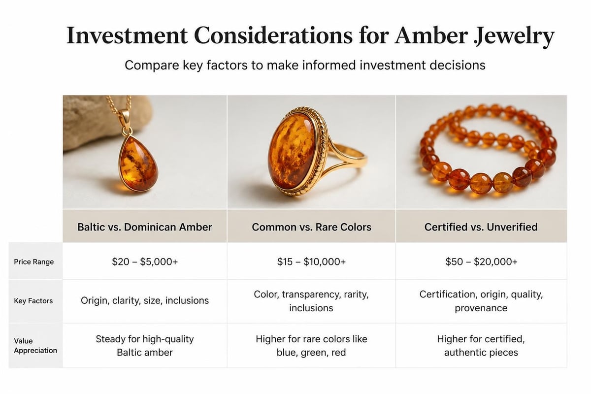Amber market value factors