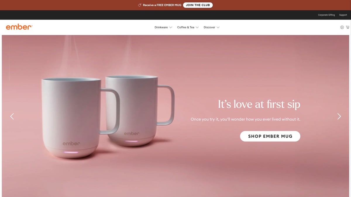 Top 10 Best Corporate Holiday Gifts for 2026 - Ember Temperature Control Smart Mug 2