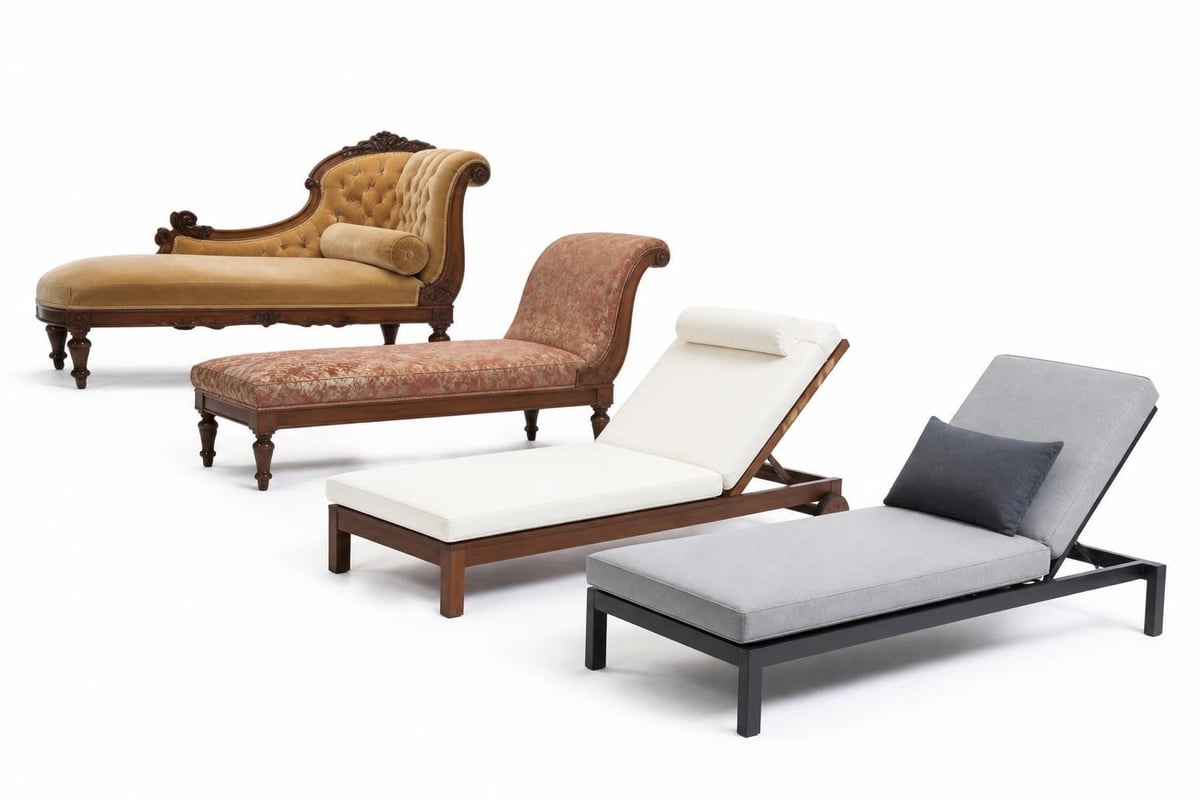 Chaise lounge chair design evolution