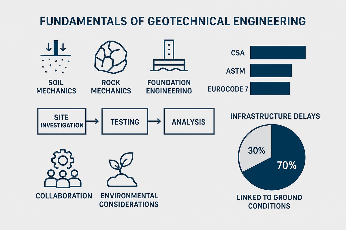 Geotechnical Engineering Works: Fundamentals and Evolving Standards