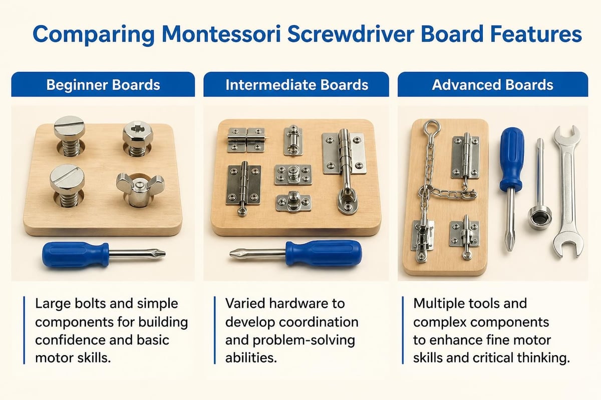 Different types of screwdriver boards