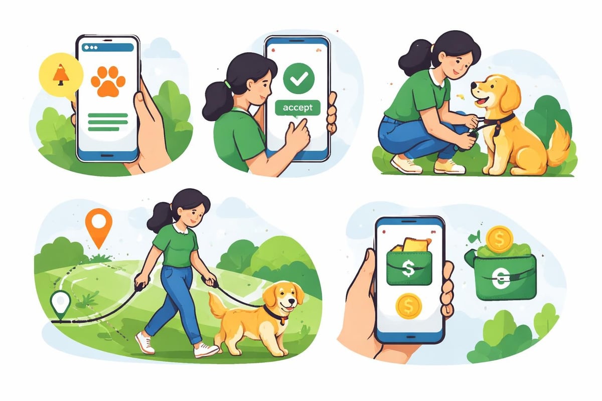 Wag walker app workflow