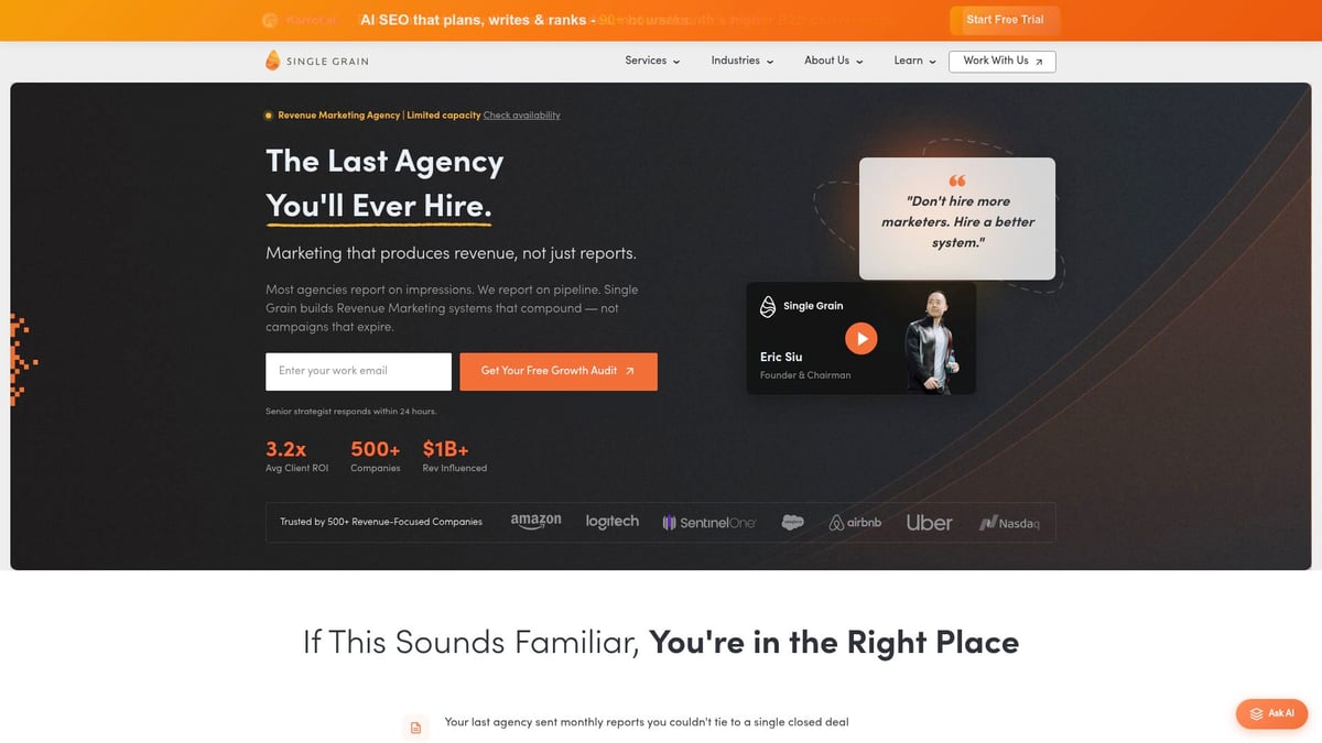 7 Game-Changing Top Digital Marketing Agency Picks for 2026 - Single Grain