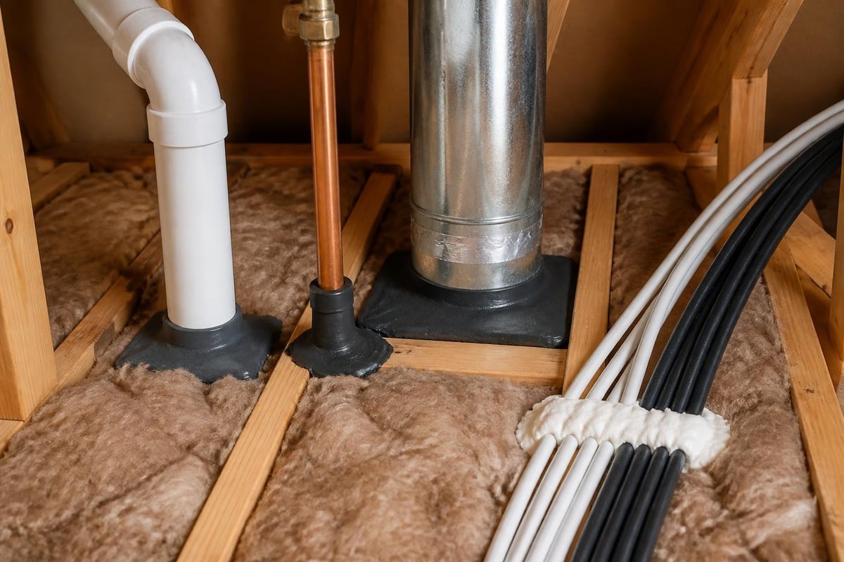 Roof insulation installation details