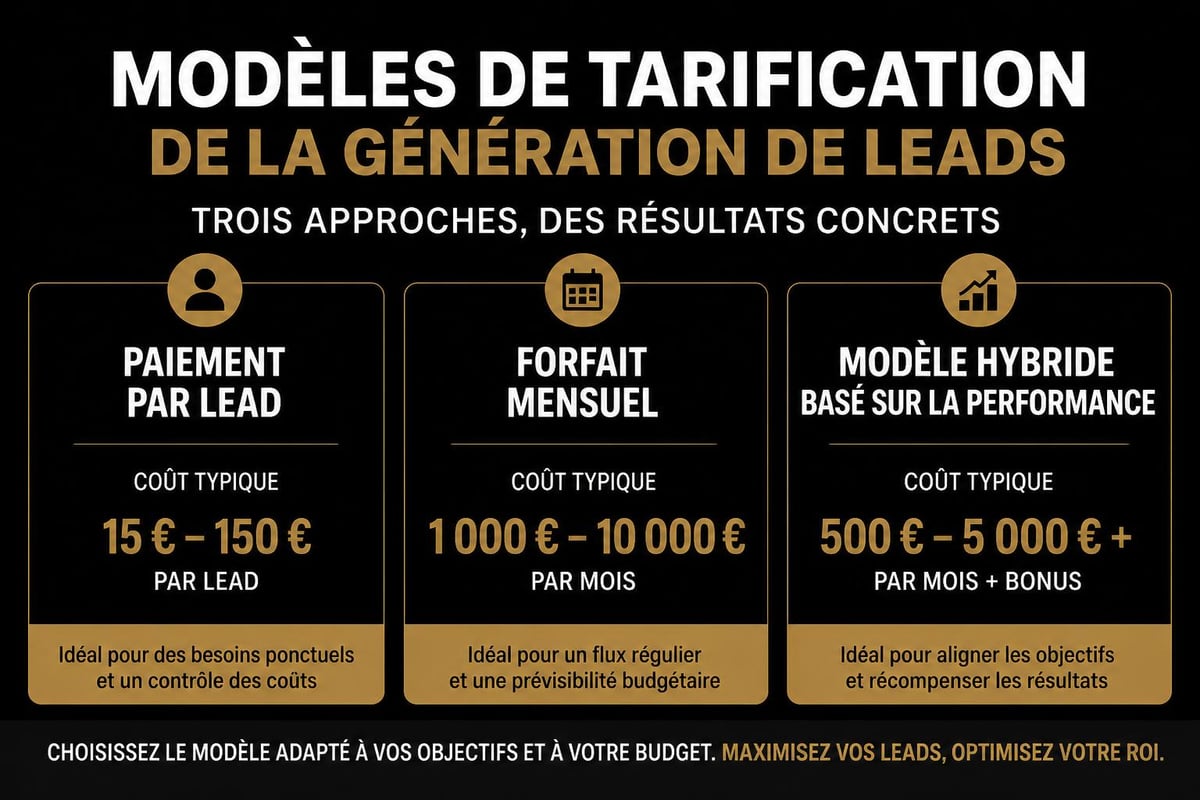 Types de modèles tarifaires