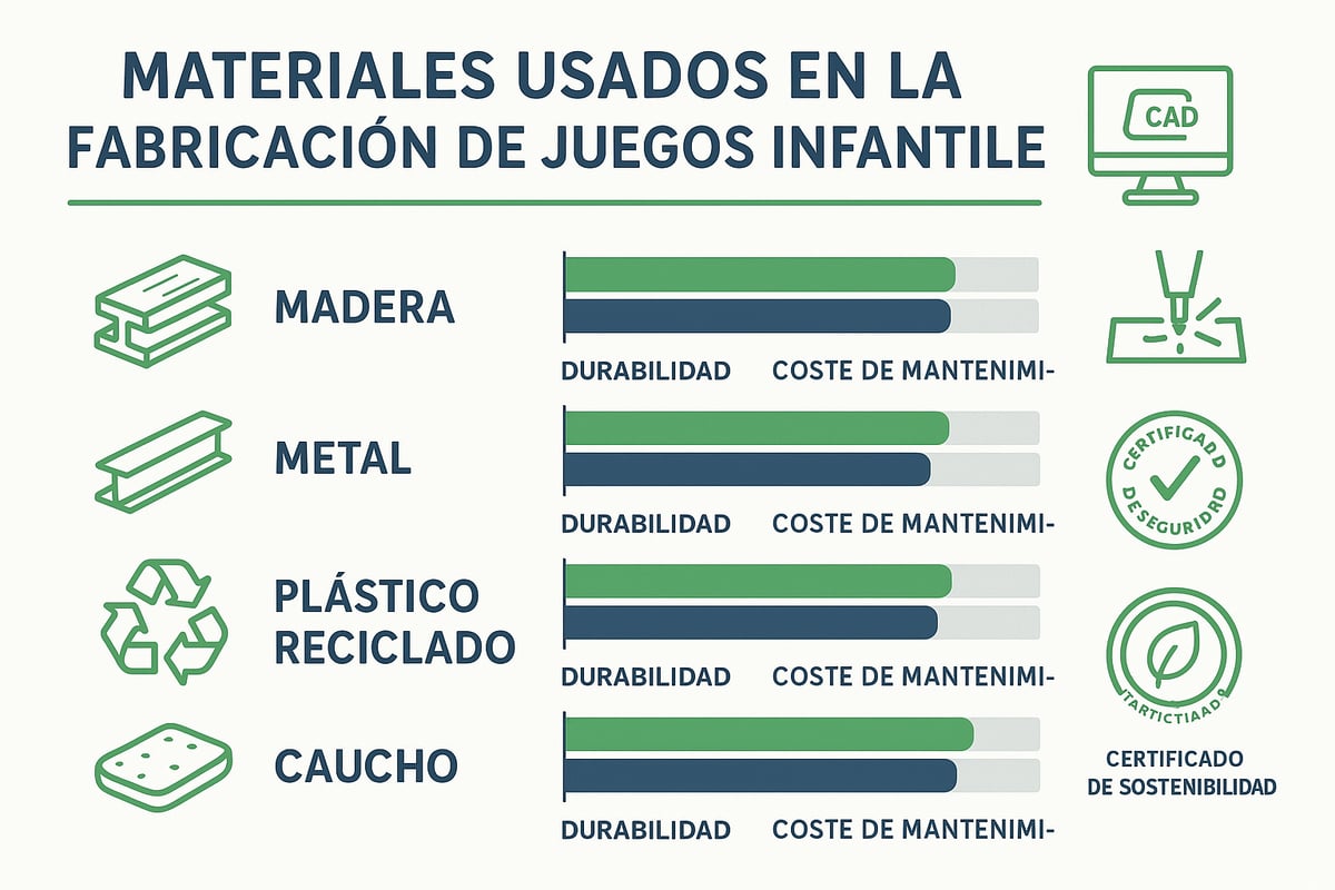 Materiales y Tecnologías en la Fabricación de Juegos Infantiles