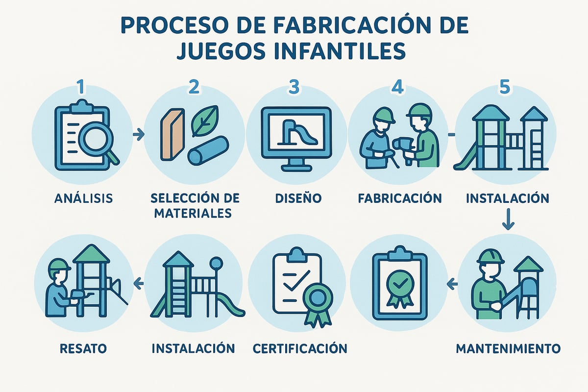 Proceso de Fabricación de Juegos Infantiles Paso a Paso