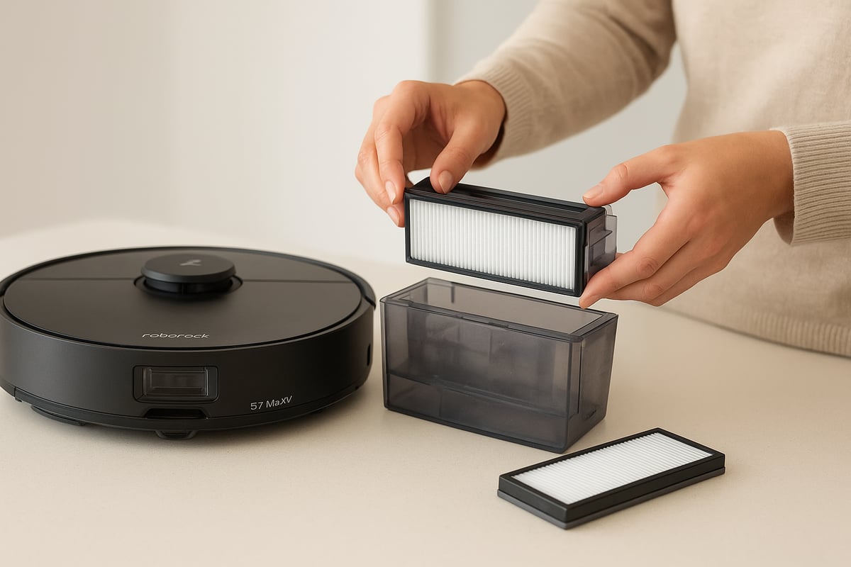 Slik Skifter Du Filter på Roborock S7 MaxV – Steg for Steg