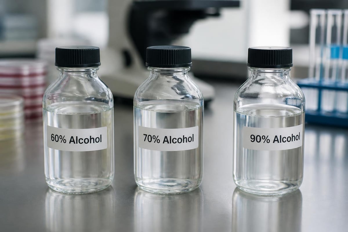 Alcohol concentration effectiveness