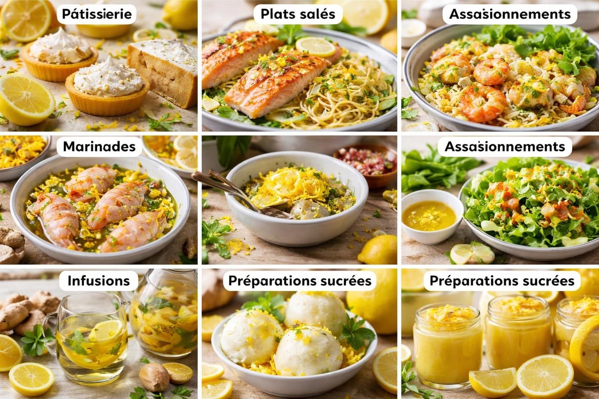 Usages culinaires du zest citron