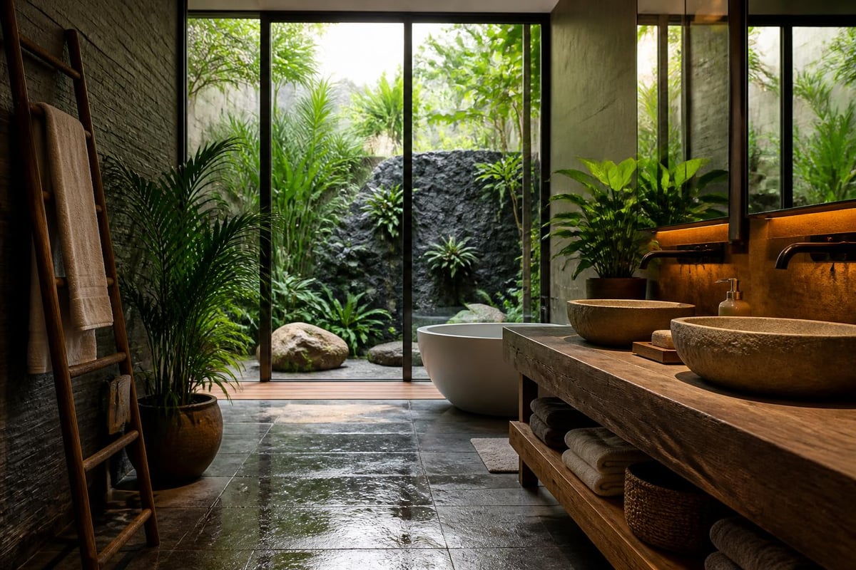 Biophilic bathroom design