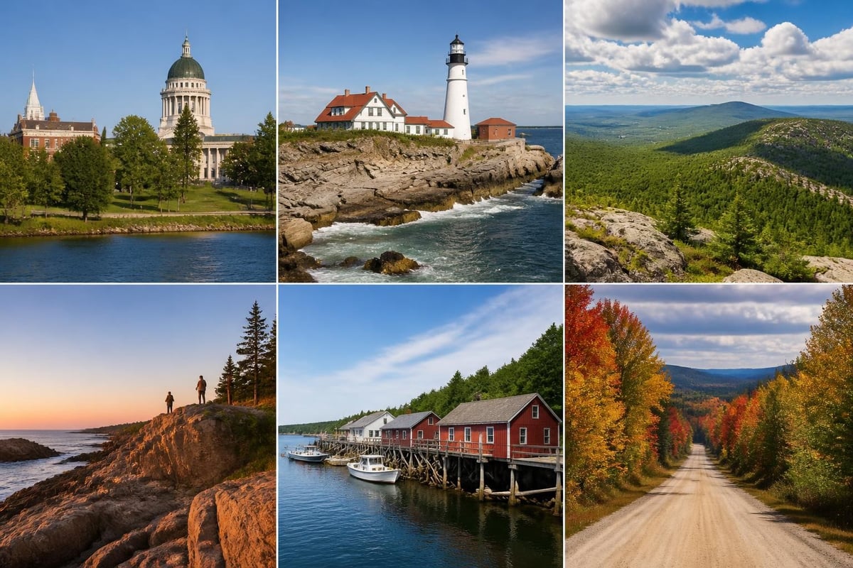 Maine tourism regions map