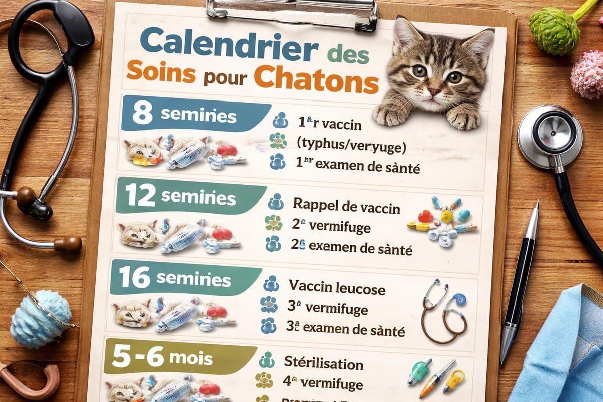 Pawtounes - Des chatons : guide complet pour accueillir et élever - Soins vétérinaires chaton