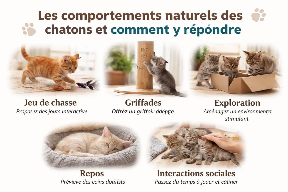 Pawtounes - Des chatons : guide complet pour accueillir et élever - Besoins comportementaux chatons