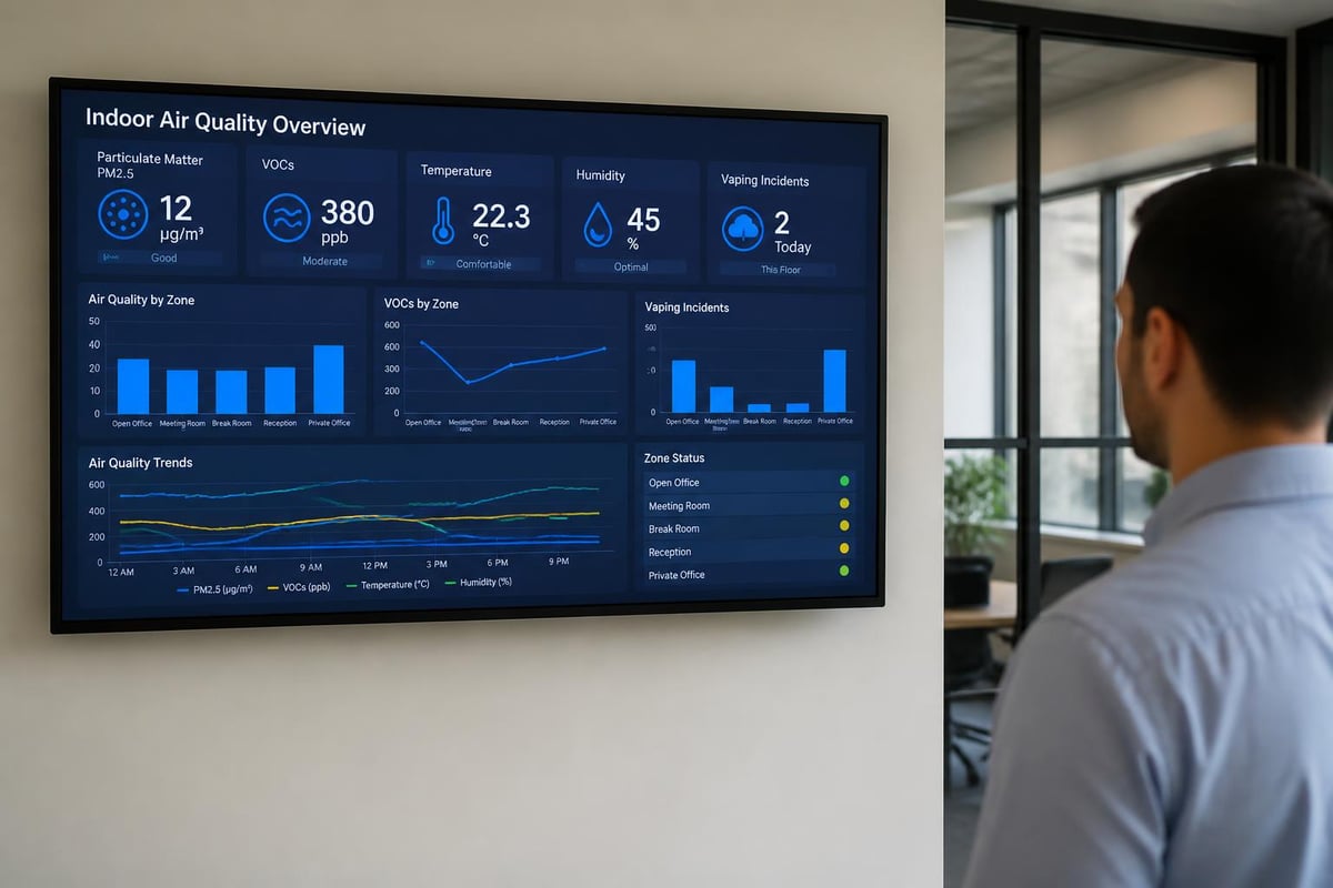 Air quality monitoring dashboard