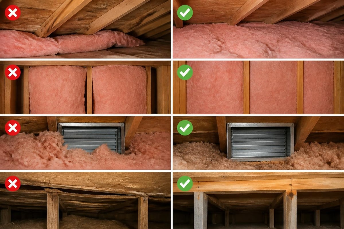Common underfloor insulation mistakes
