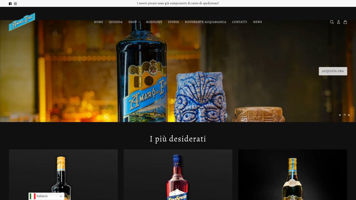 7 Straordinari Migliori Amari Artigianali Italiani 2026 - Amaro dell’Etna – Catania