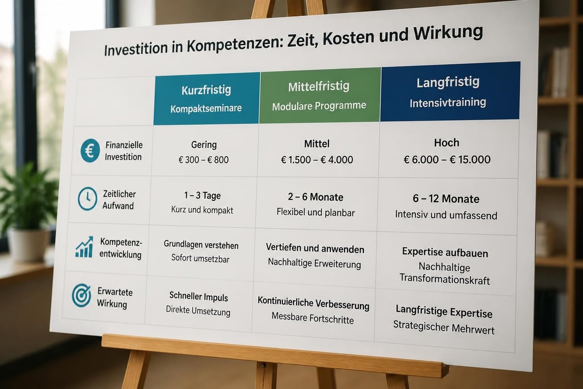 Investitionsplanung Weiterbildung